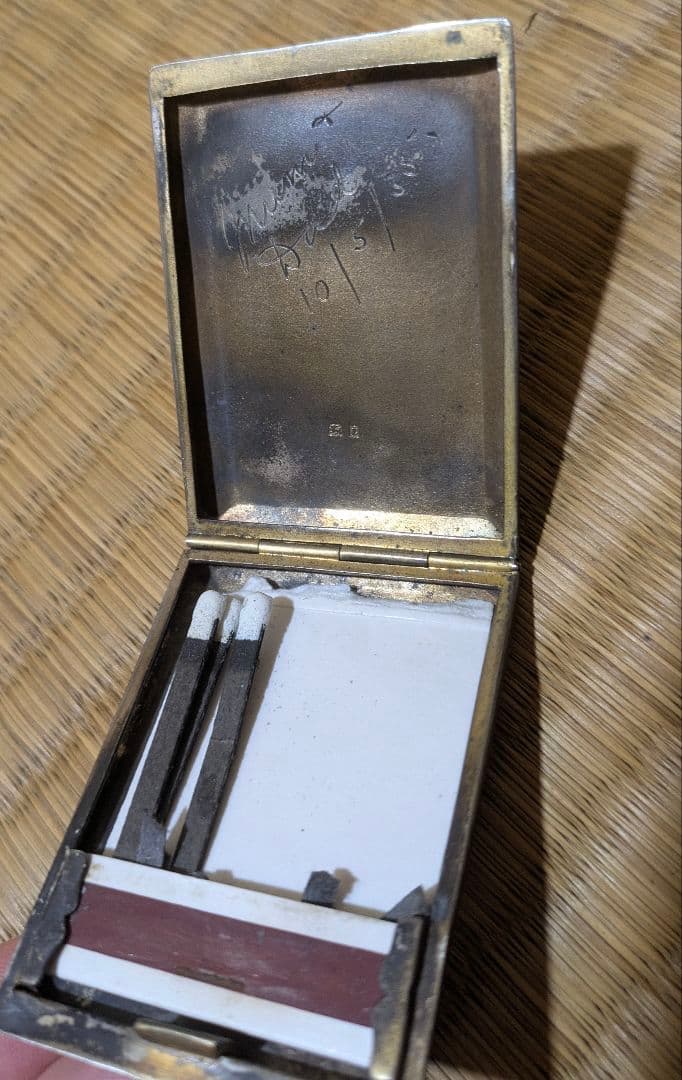 シルバー製　マッチケース　アンティーク