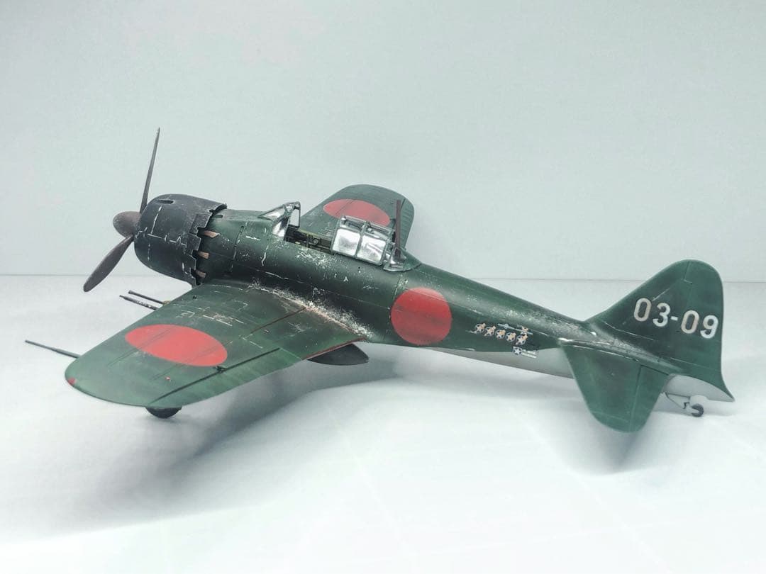海賊プラモデル屋完成品】TAMIYA 1/48 零戦52型 完成品
