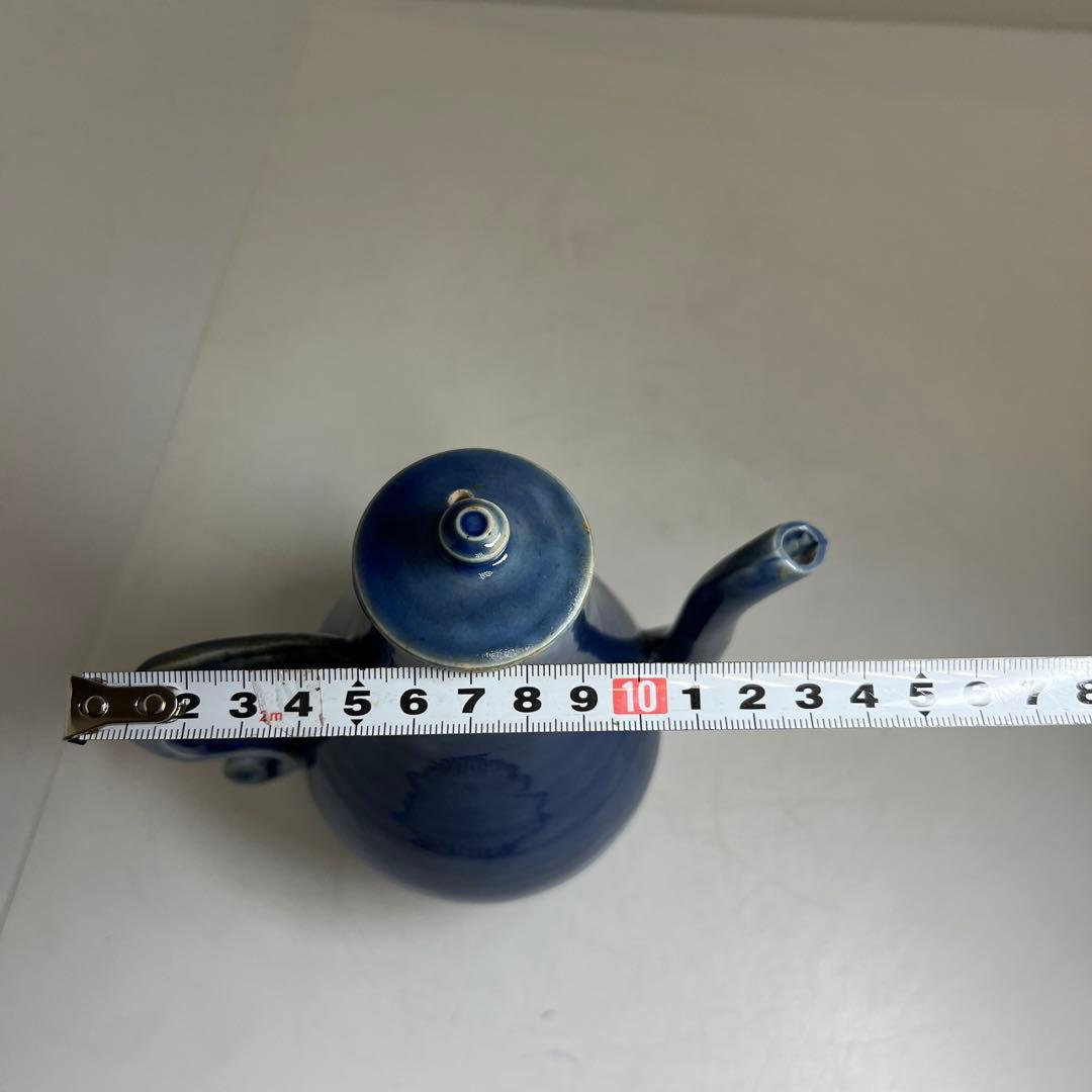 中国明時代　景徳鎮民窯　瑠璃釉水注　高さ18.5㎝トトコサ東な8-0121☆2F