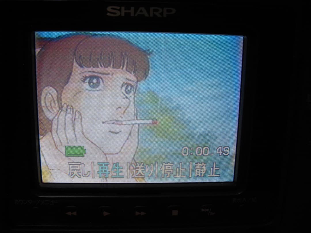 テープ再生動作OK❗️☆シャープの液晶8ミリビデオカメラ・VL-EL430