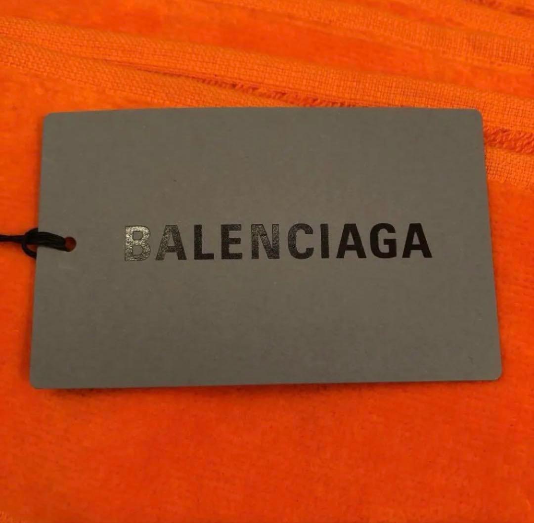 Balenciaga / BB大判ビーチタオル オレンジ