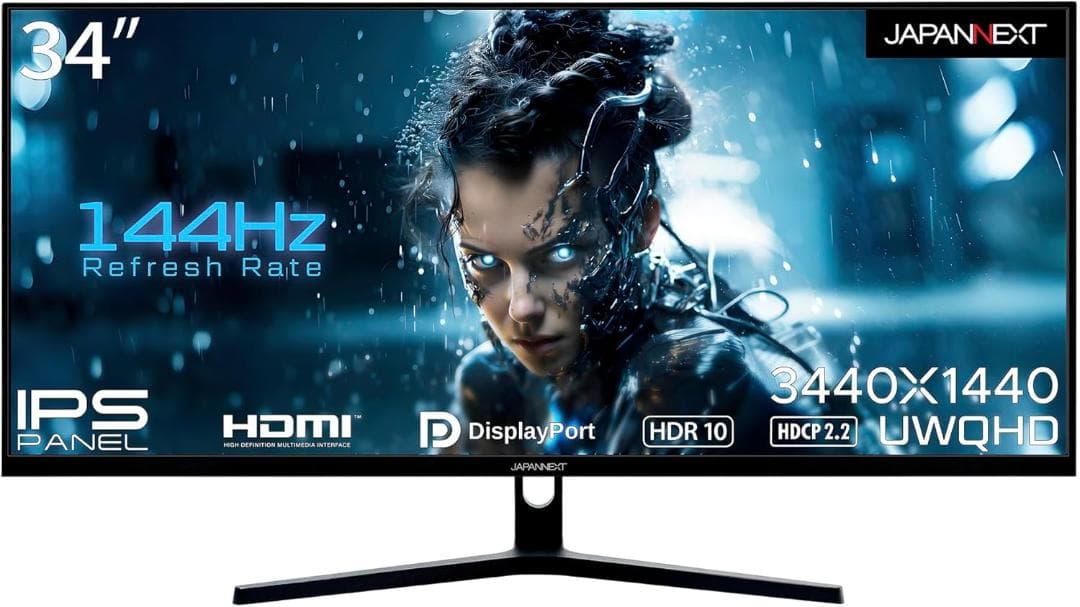 JN-IPS34144UWQHDR　ウルトラワイドディスプレイ