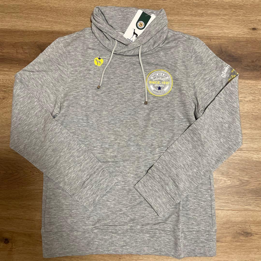 値下げ！【新品】アダバット　ゴルフ　レディース　サイズ38 ハイネック　グレー