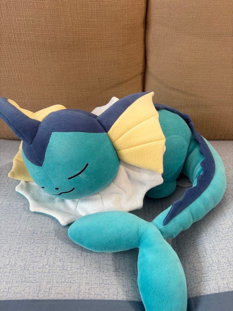 すやすやシャワーズ　ぬいぐるみ　ポケモン　ポケモンセンター　タグ付き