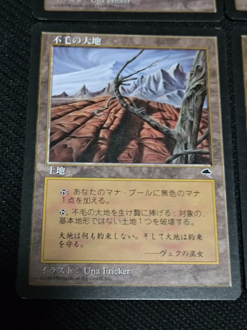 MTG　不毛の大地　日本語　4枚セット