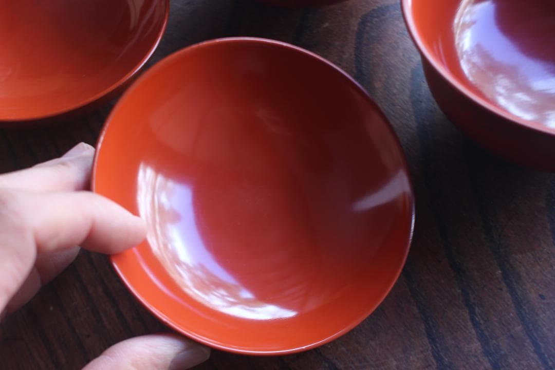 時代逸品！上質朱漆に極上信夫蒔絵の映えるお椀2点（検輪島塗懐石椀蒔絵椀