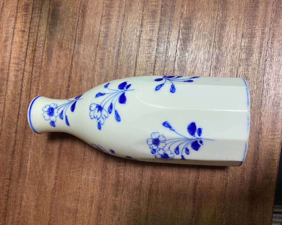 桜　海棠　面取徳利　一輪挿し