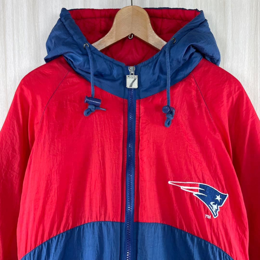 【yasu様】ロゴ7 NFL ペイトリオッツ バックロゴ 中綿 ブルゾンパーカー