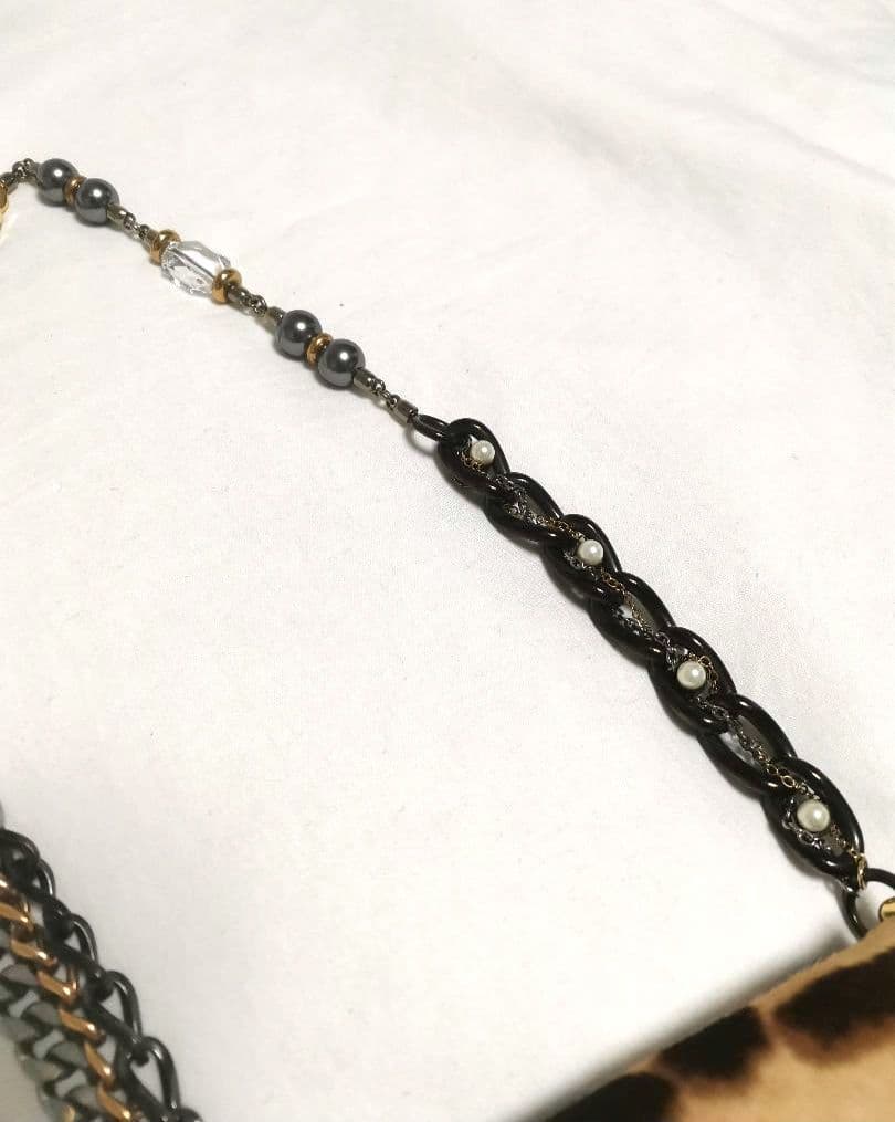 【美品】ドルチェアンドガッバーナ ショルダーバッグ ゴールドチェーン ブラック