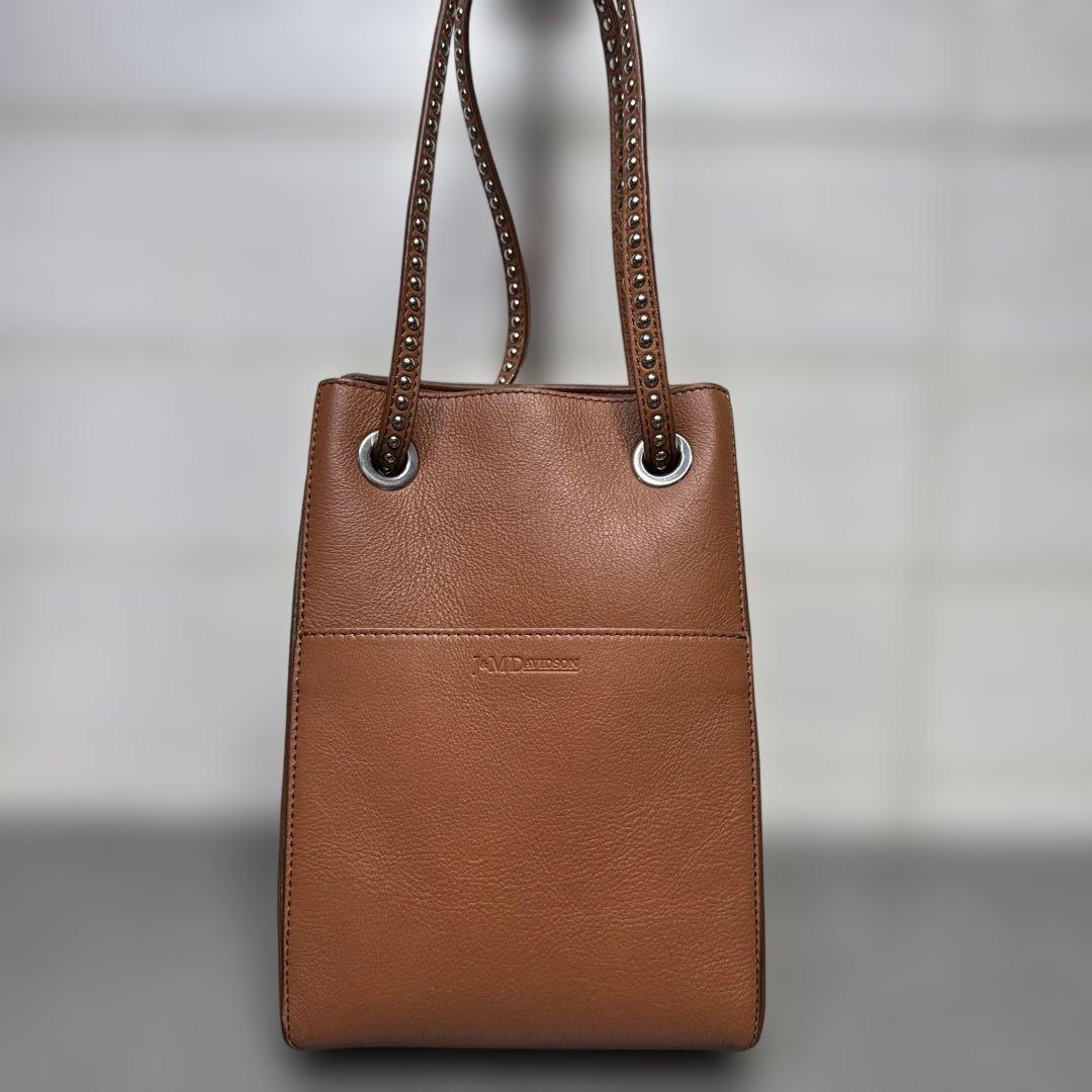 j&m davidson　2×4 　バケットバッグ　ショルダーバッグ　キャメル