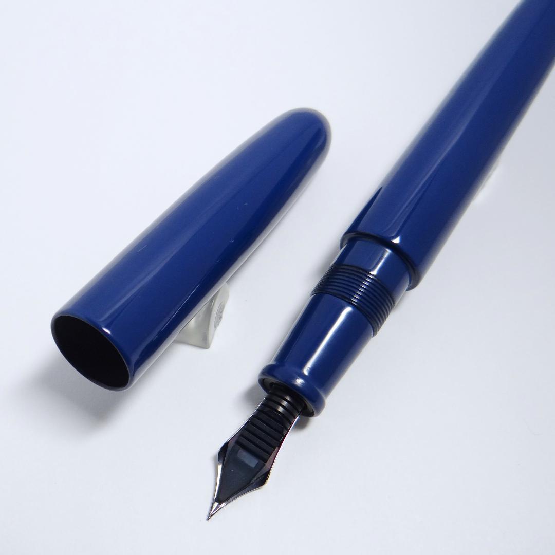 【生産中止品・美品】中屋万年筆 シガーポータブル 桔梗 細字F NAKAYA