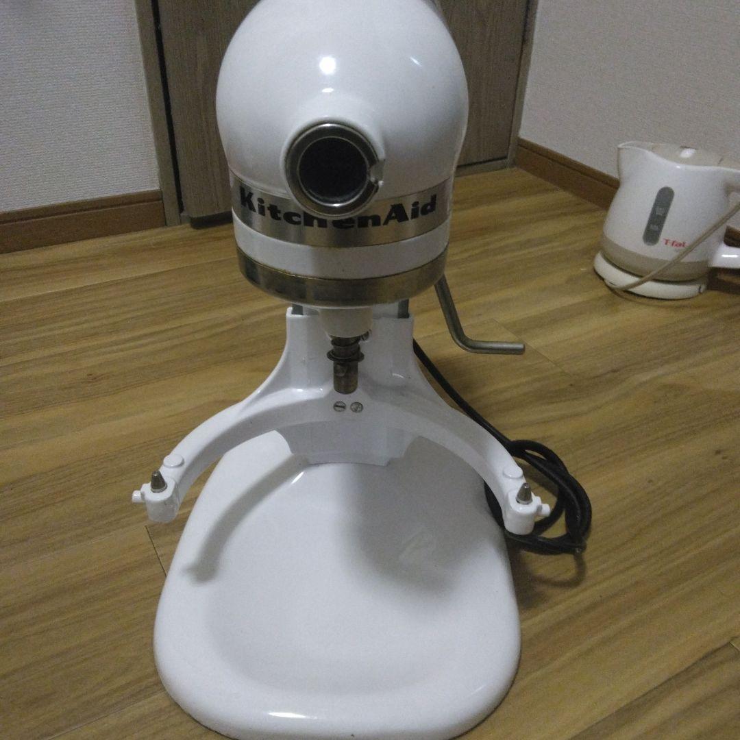 KitchenAid スタンドミキサー ホワイト 付属品付き KSM5