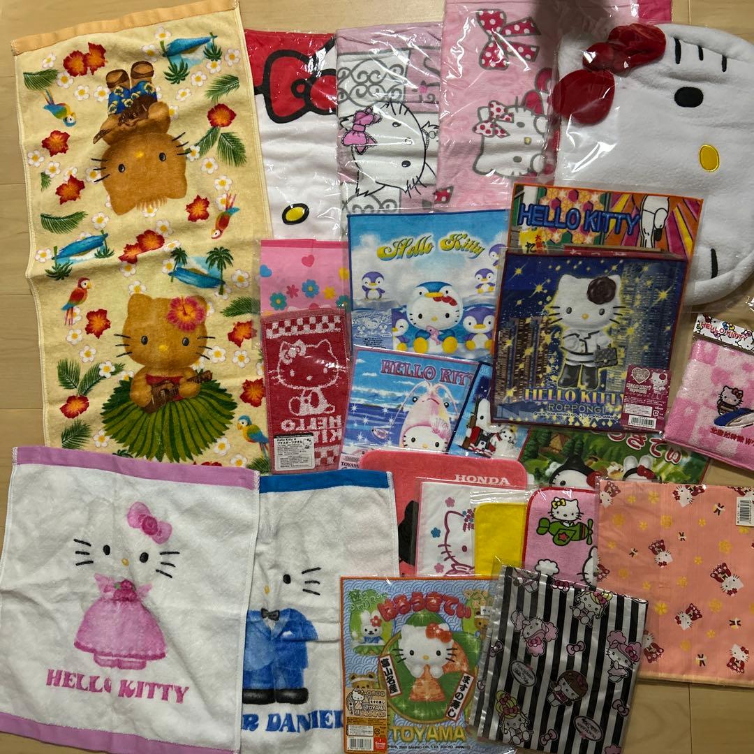 キティ　日焼け　ハワイ　ご当地　六本木　ハンカチ　ウェディング　タオル　未開封