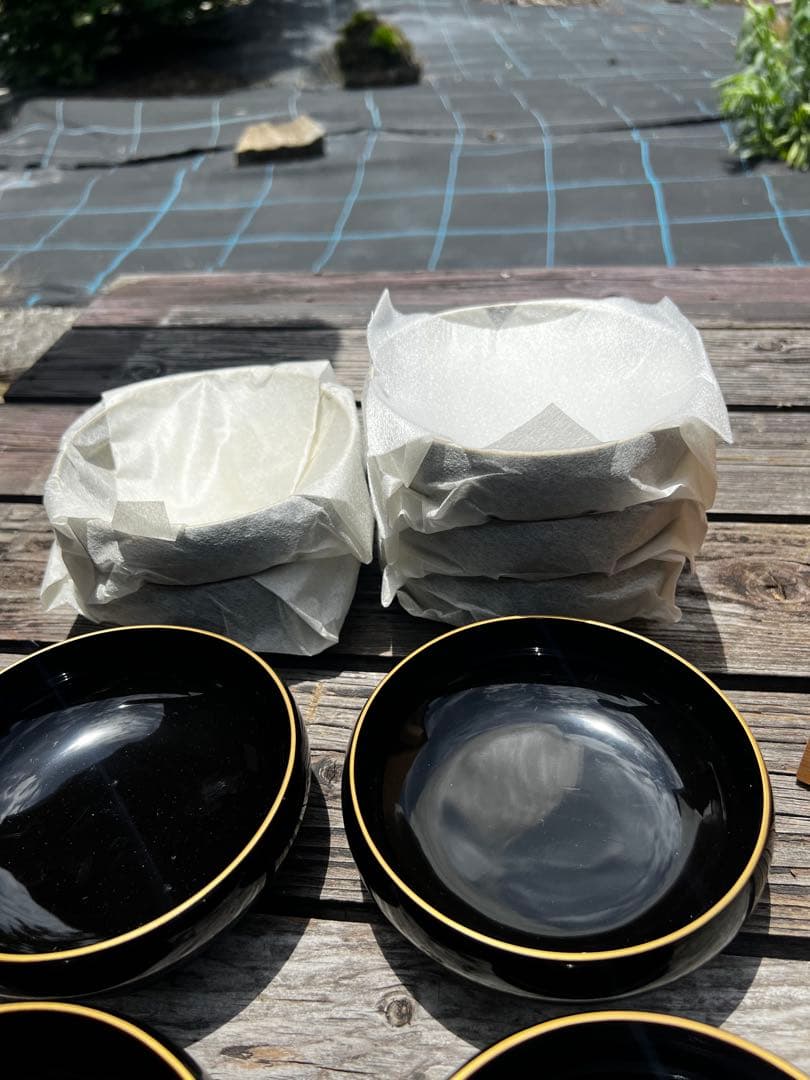 73 未使用 輪島塗 坂本漆器店製 小鉢 10客