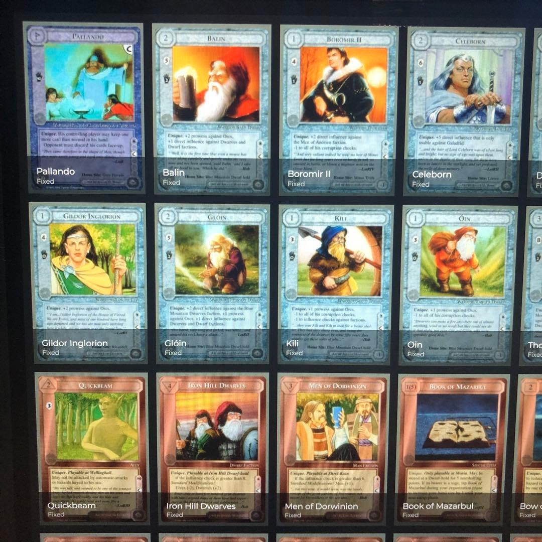 ミドルアース　カード　チャレンジデッキC ccg 指輪物語　希少