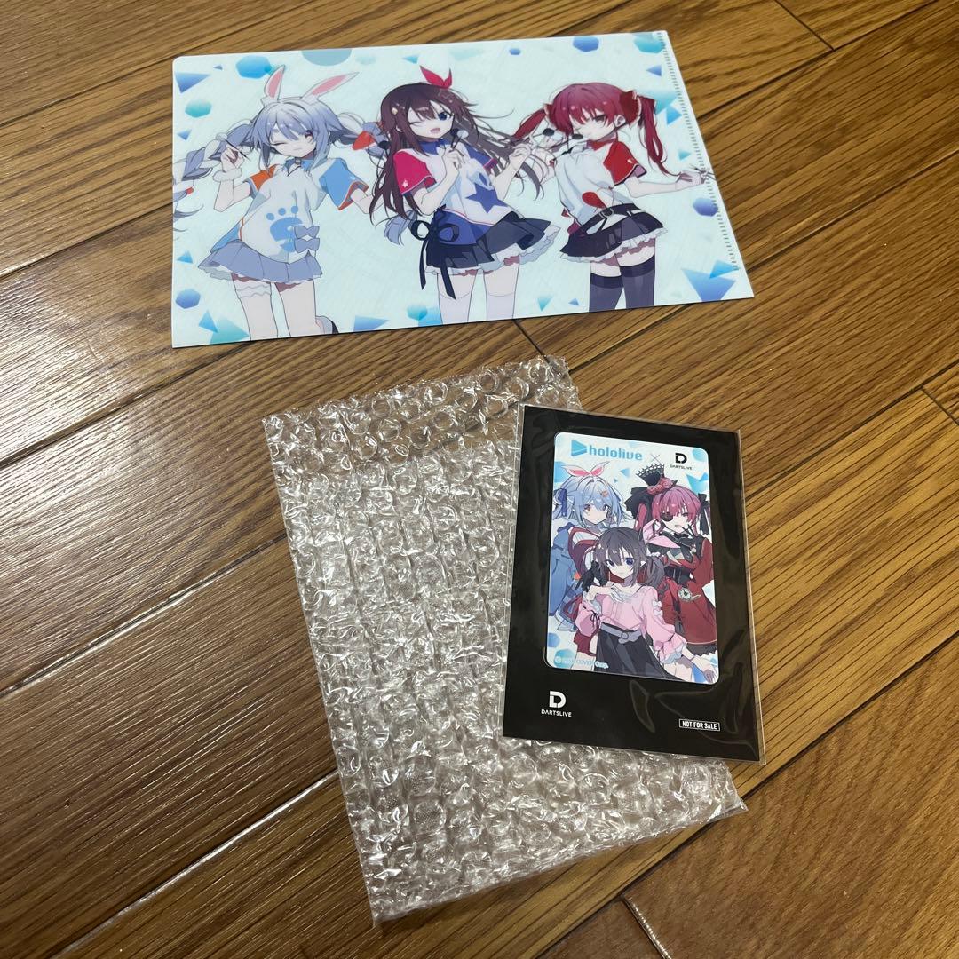 ホロライブコラボ　ダーツライブカード　クリアファイル