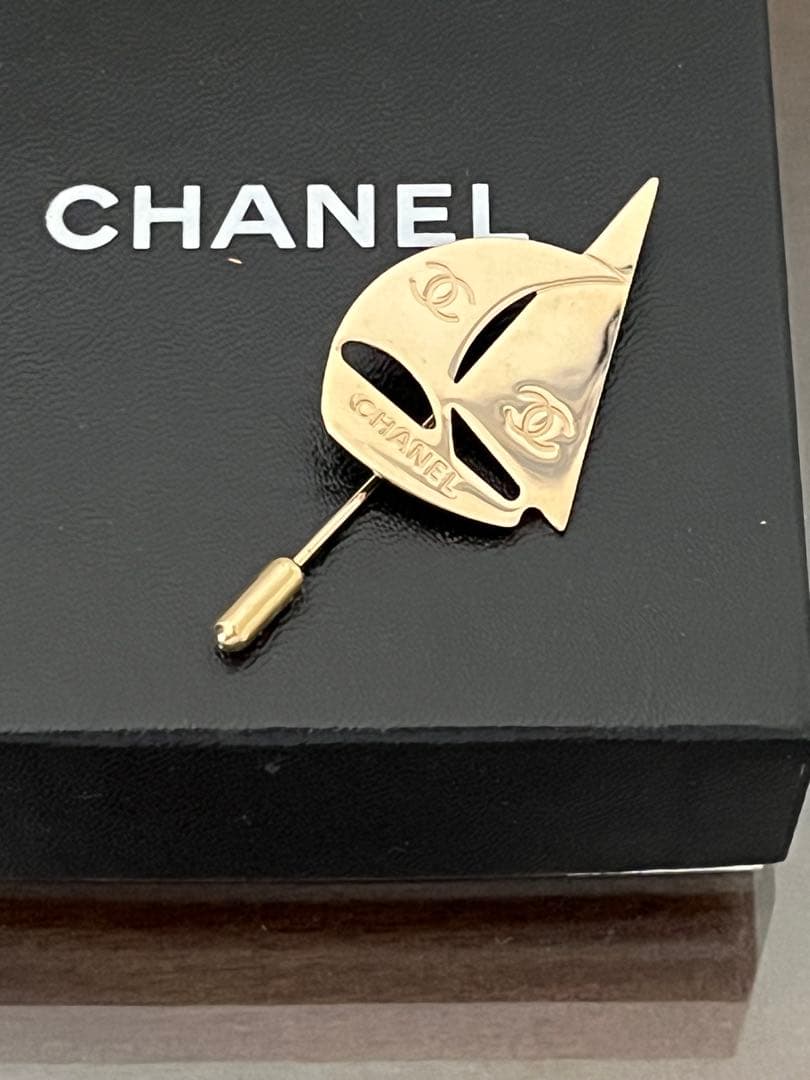 シャネル CHANEL ブローチ ピン ヨット ココマーク ゴールド