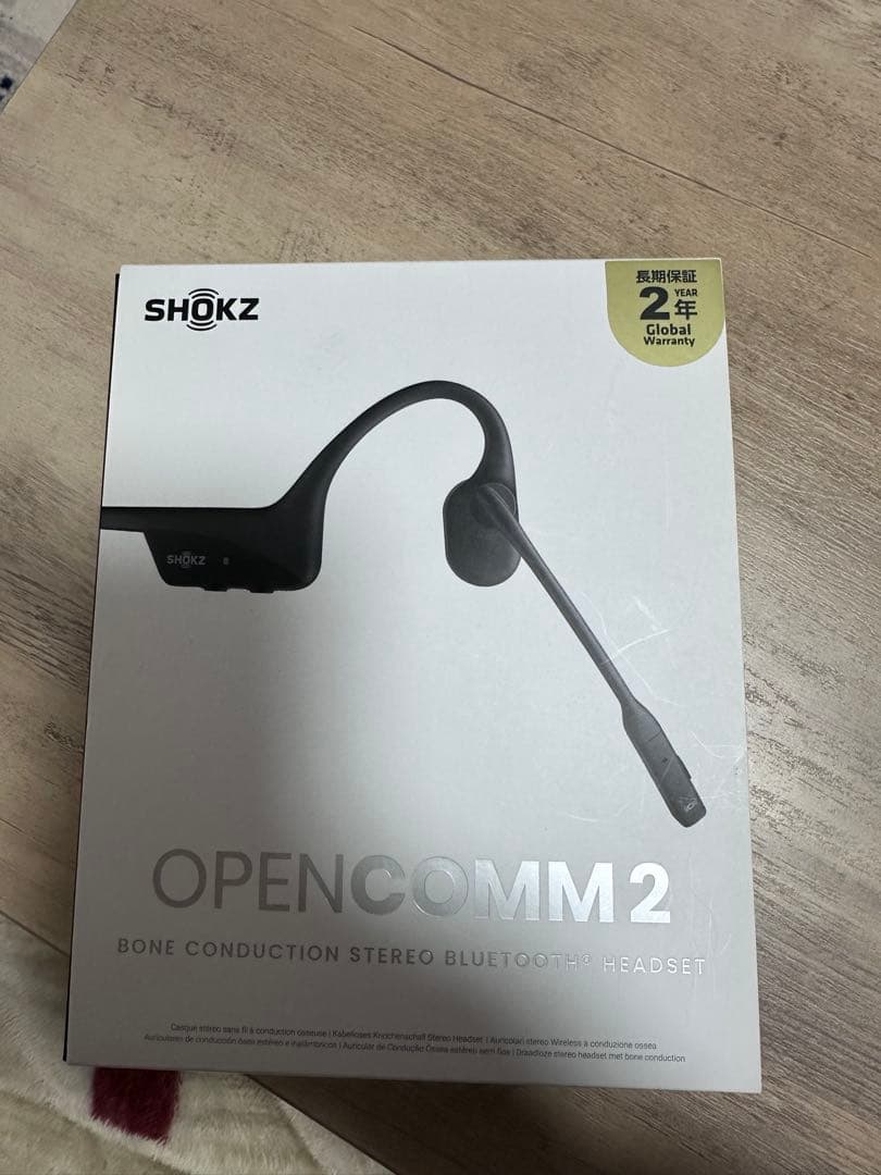 SHOKZ OPENCOMM 2 骨伝導ヘッドセット ブラック