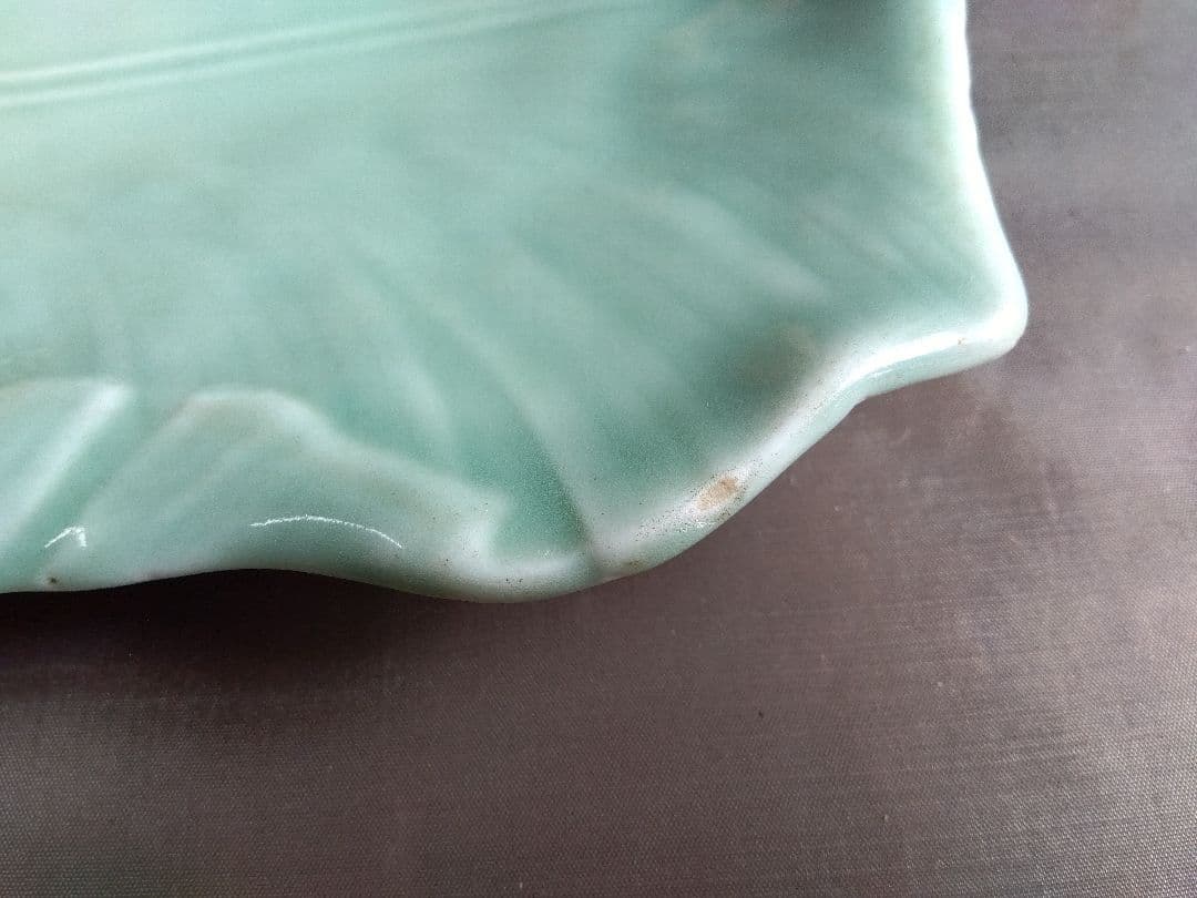 骨董　砧青磁　菓子皿