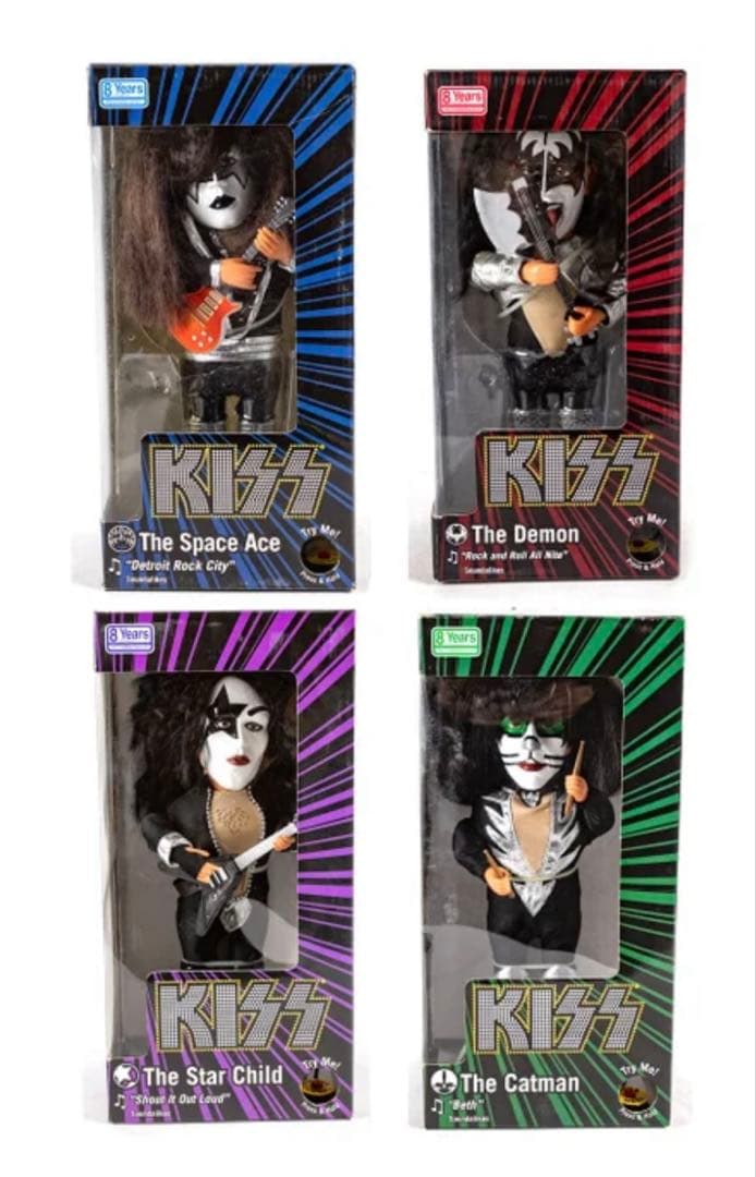 KISSフィギュアセット4体KISS Figures Soundalikes
