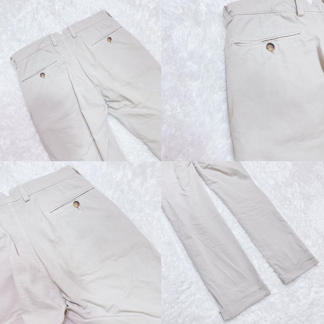 ブルネロクチネリ コットン テーパードパンツ ライトグレー ボタンフライ 44