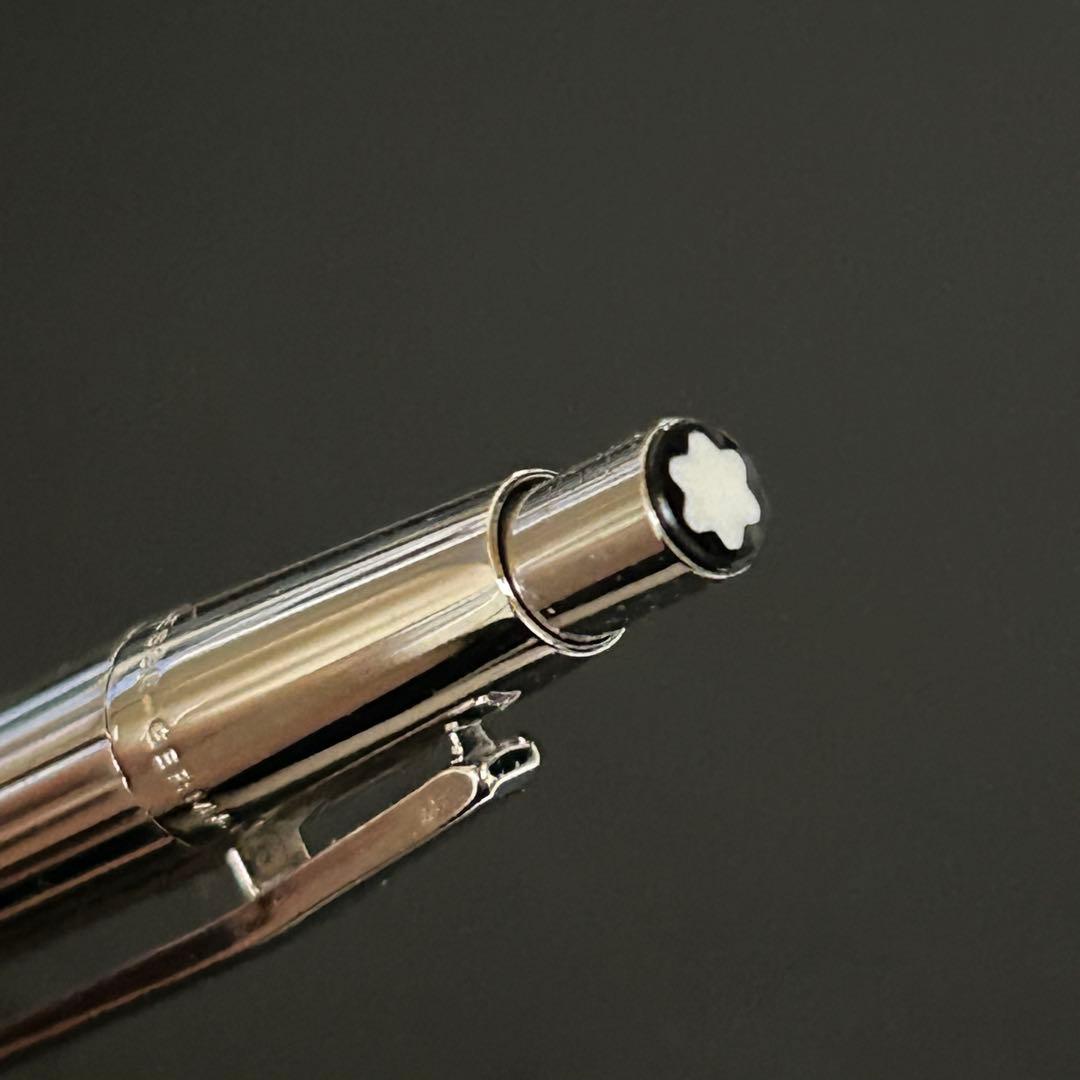 モンブラン ノブレス スリムライン ボールペン シルバー プレート