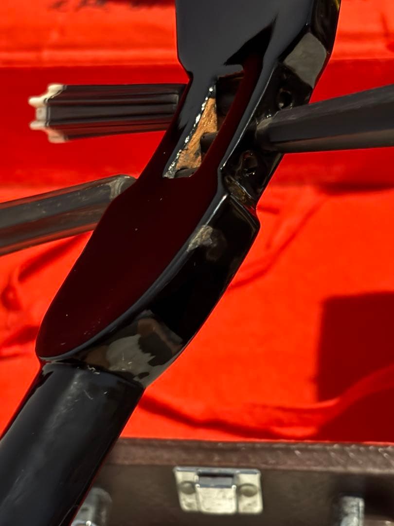 ※ラストです　旅を重ねた三線昭和六十一年贈沖縄三線黒木真壁型本皮張傷あり現状販売