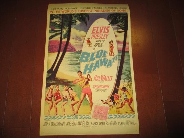 ELVIS PRESLEY DOUBLE TROUBLE RARE!!ポスター