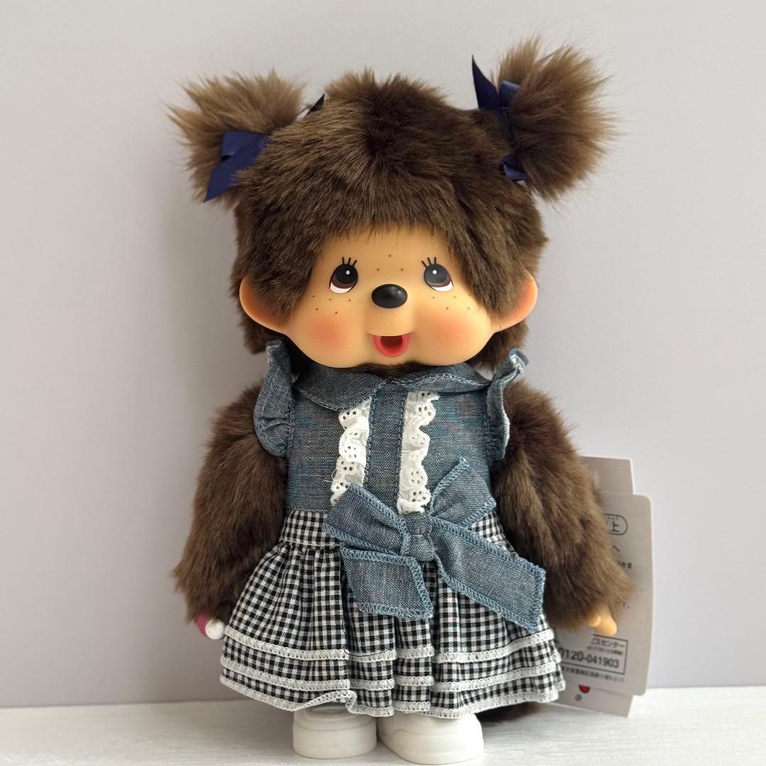 【香港限定・激レア】モンチッチ Mサイズ デニムチェックスカート 女の子