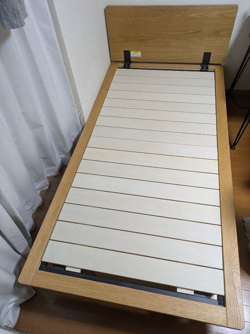 ⚠️9月1日発送　無印良品 ベッドフレーム（26cm脚＋ヘッドボード付）