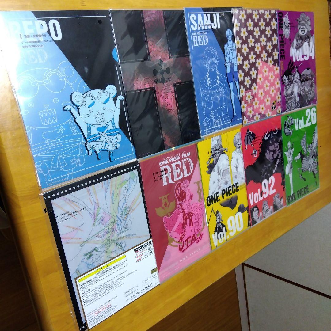 アニメ ワンピース　Ａ−４クリアファイル まとめ売り 大量１６６枚