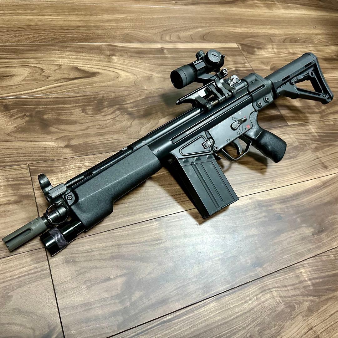 東京マルイ G3 MC51 電子トリガー&M4ストック カスタム 希少パーツ多数