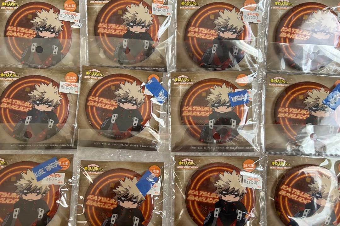 僕のヒーローアカデミア　キラキラ缶バッジ　爆豪勝己