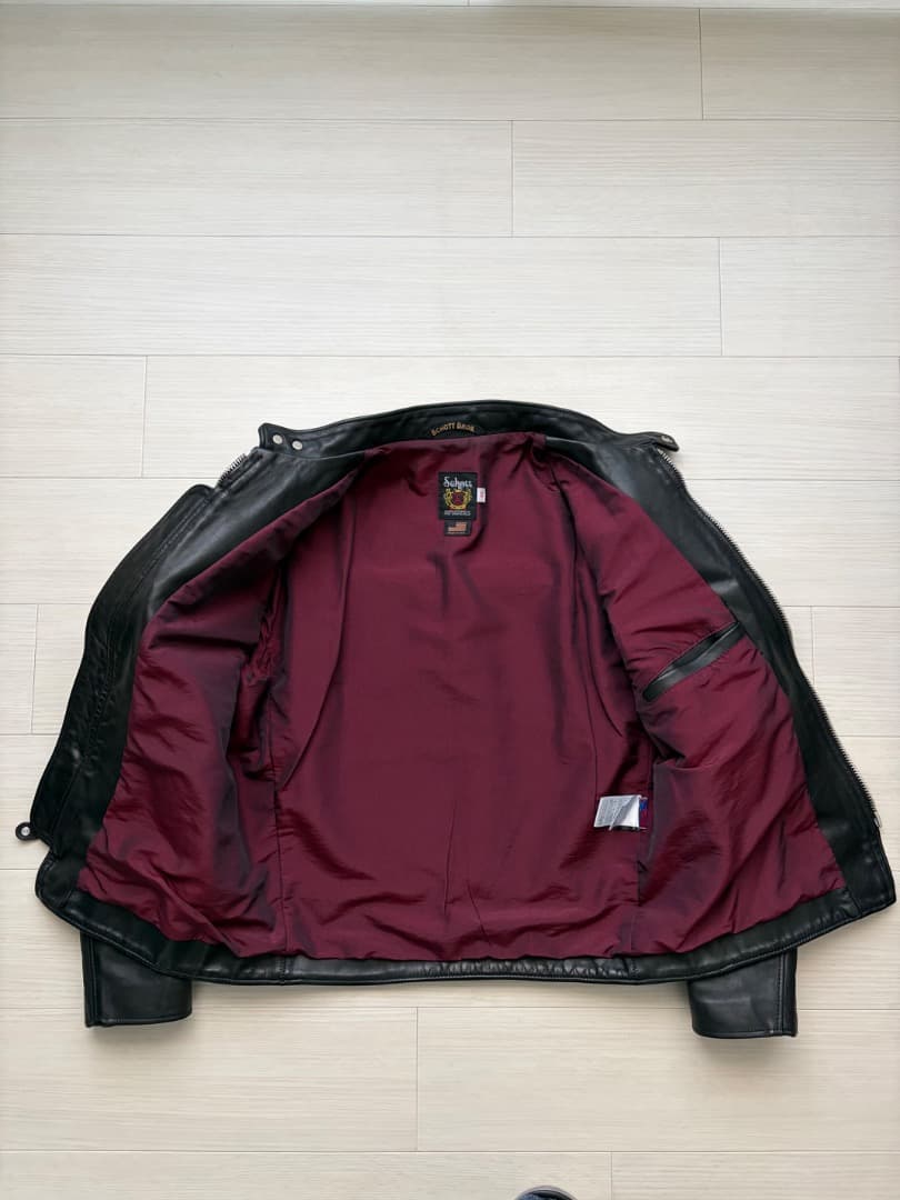 Schott 641XX シングルライダース 40 ステアハイド 逆ハ