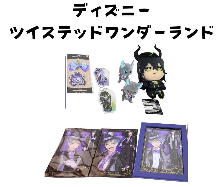 ツイステッドワンダーランド　ブロマイド、マスコット、キーホルダーセット