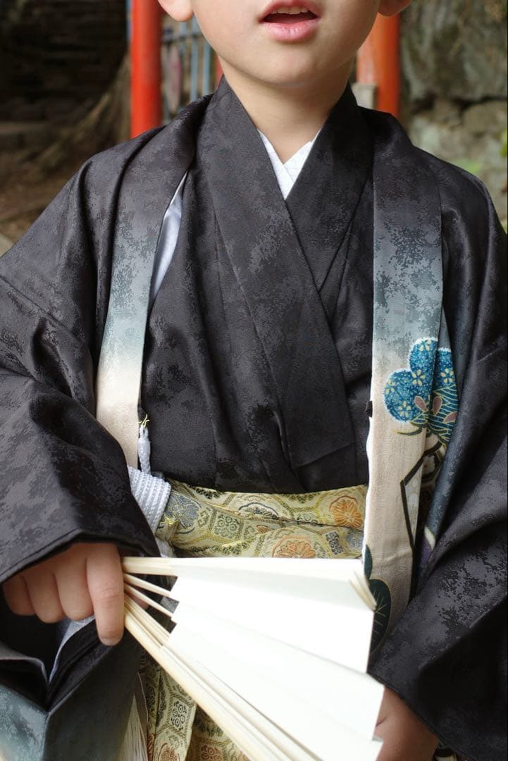 KYOETSU 七五三 5歳用 羽織・着物・帯 12点セット