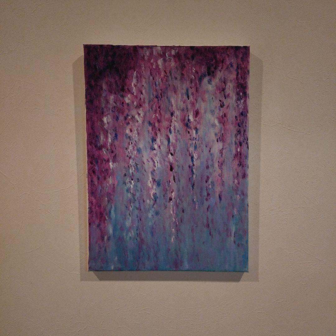 油絵（藤の花）