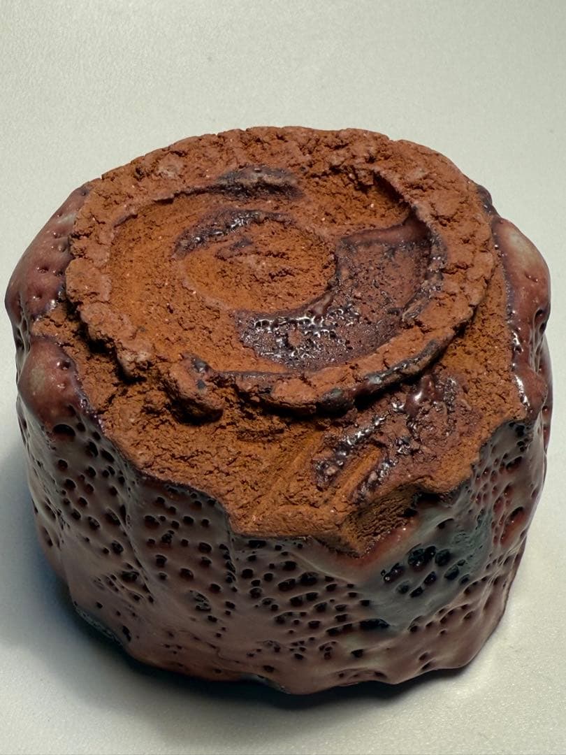 山田和　志野手斧目ぐい呑　共箱、共布、栞　未使用