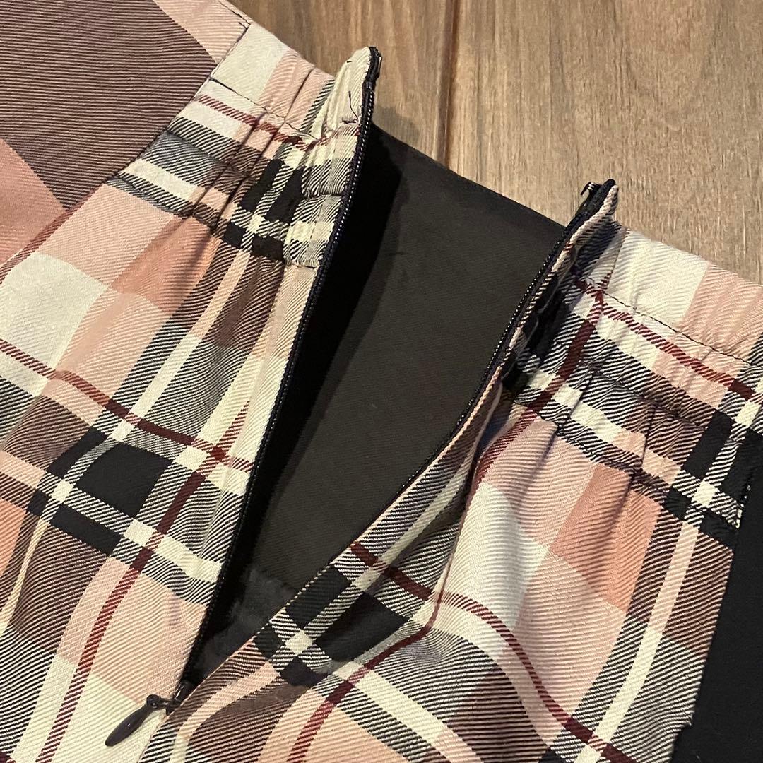 【美品】ブルーレーベルクレストブリッジ エアリーツイルスカート