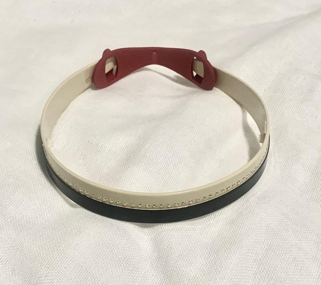 ALEXANDLE バイカラーストーン付きヘアカチューシャ