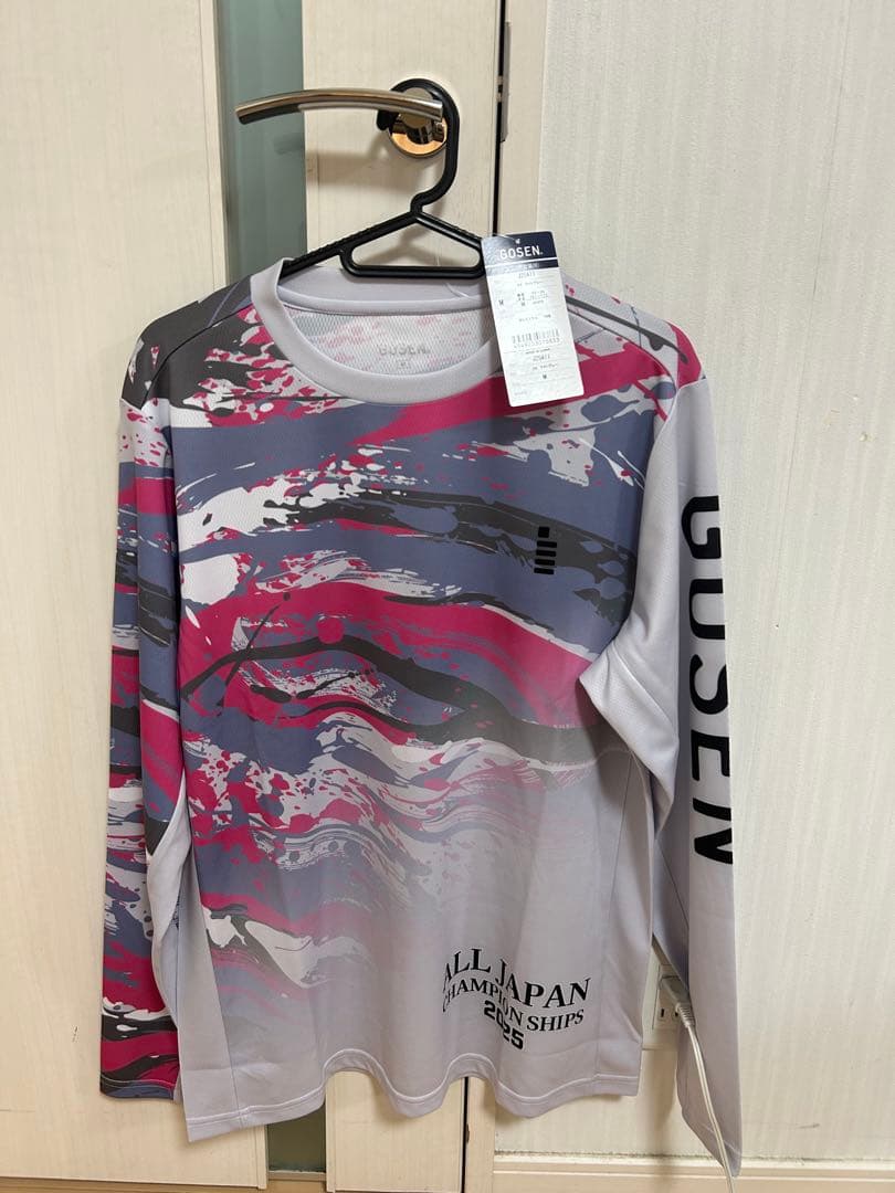 GOSEN 全国小学生大会限定　 長袖Tシャツ M グレー/ピンク