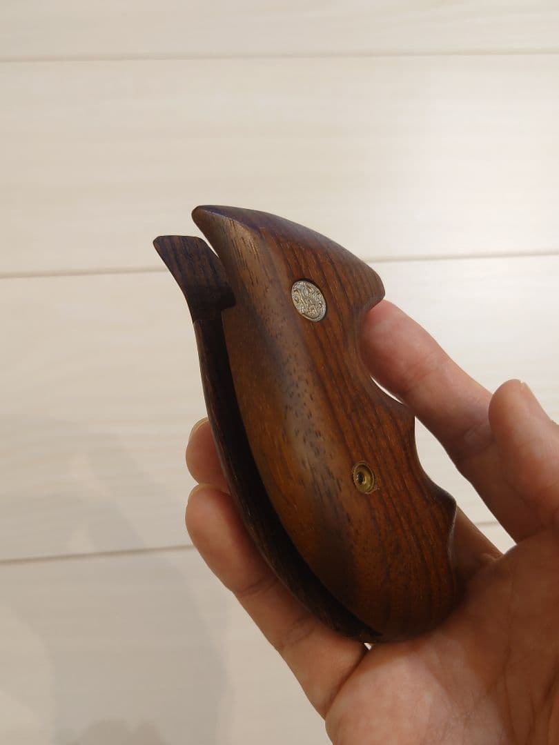 タナカ　S&Wリボルバー Kフレーム 木製ファイティンググリップ