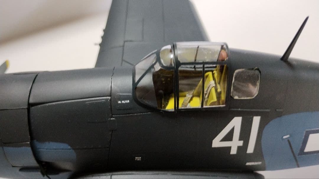 プラモデル完成機　1/32　F-6F-3/5HELLCAT