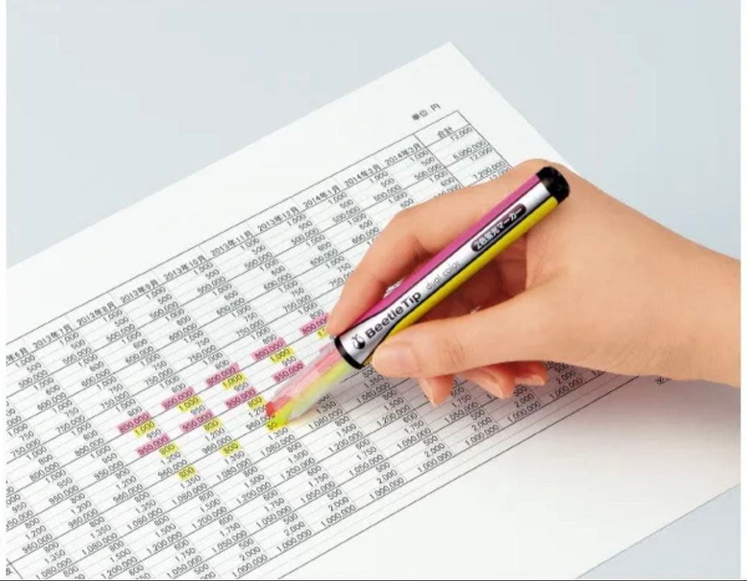 コクヨ 2色蛍光マーカー デュアルカラー PM-L303-1 100本セット