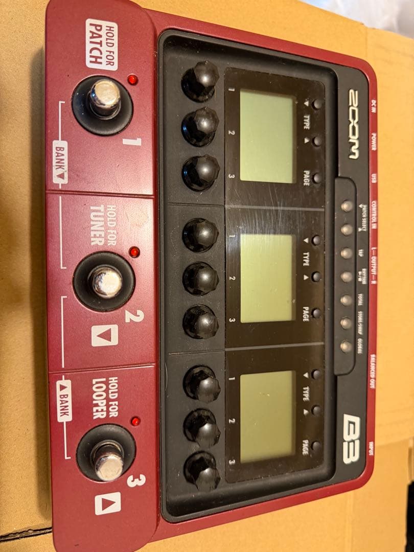 ZOOM B3 ベース用マルチエフェクター