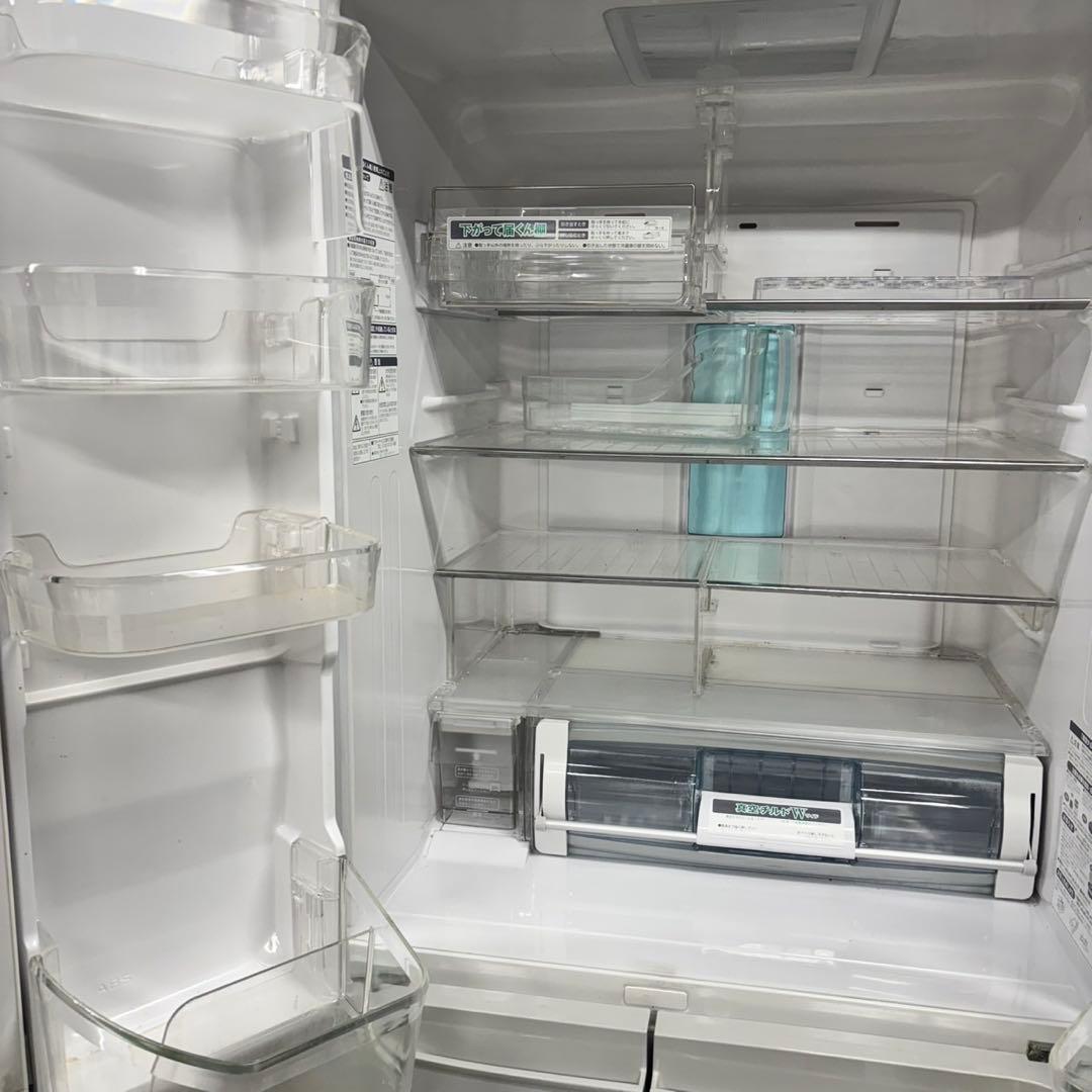 439 冷蔵庫　大型　400L強　自動製氷機付　観音開き　6ドア　格安　美品