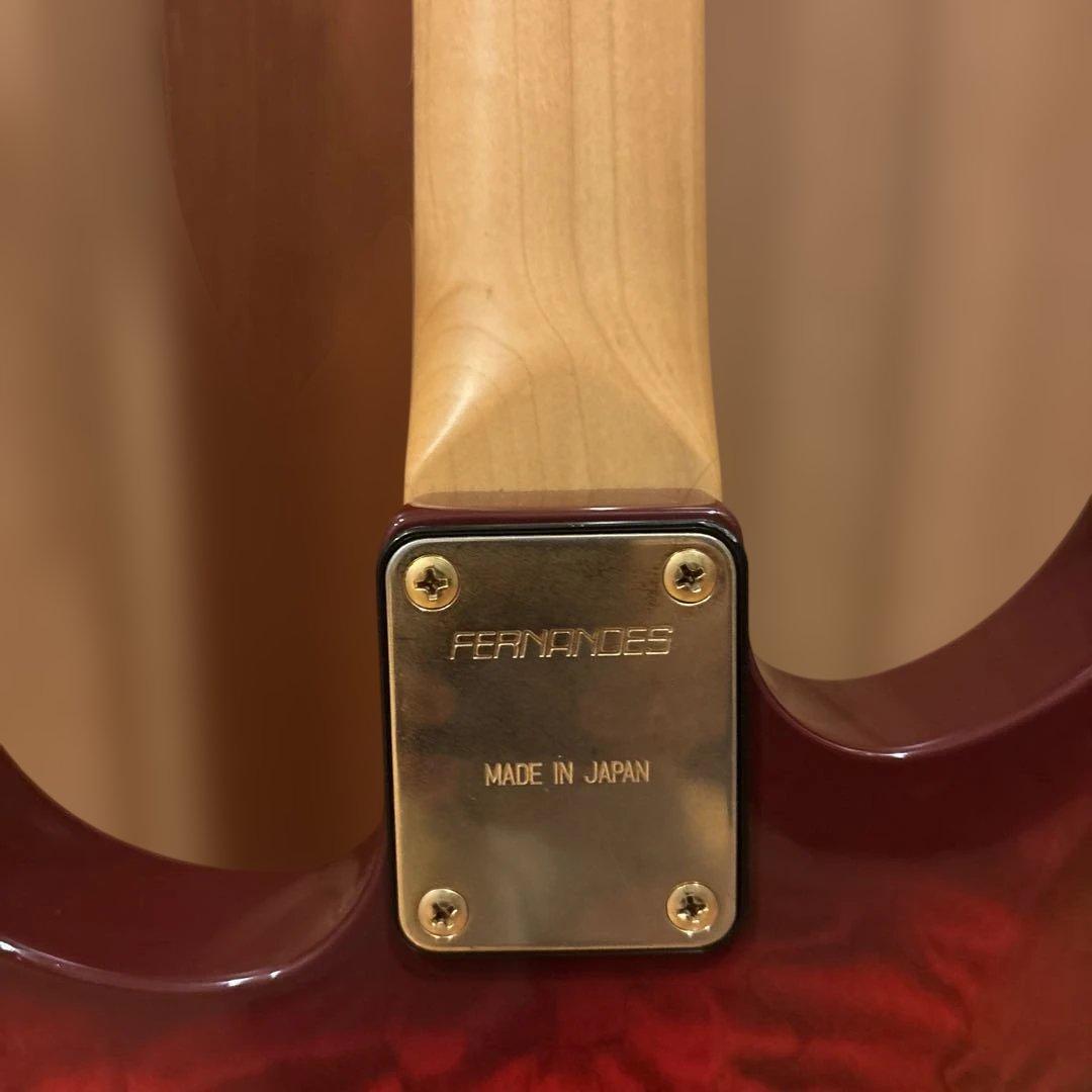 日本製 FERNANDES FGZ トレモロアーム・ストラップ付 新品弦張替済