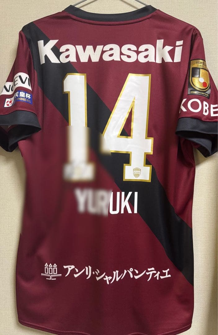 ヴィッセル神戸 汰木 康也　2025 ユニフォーム　サイン