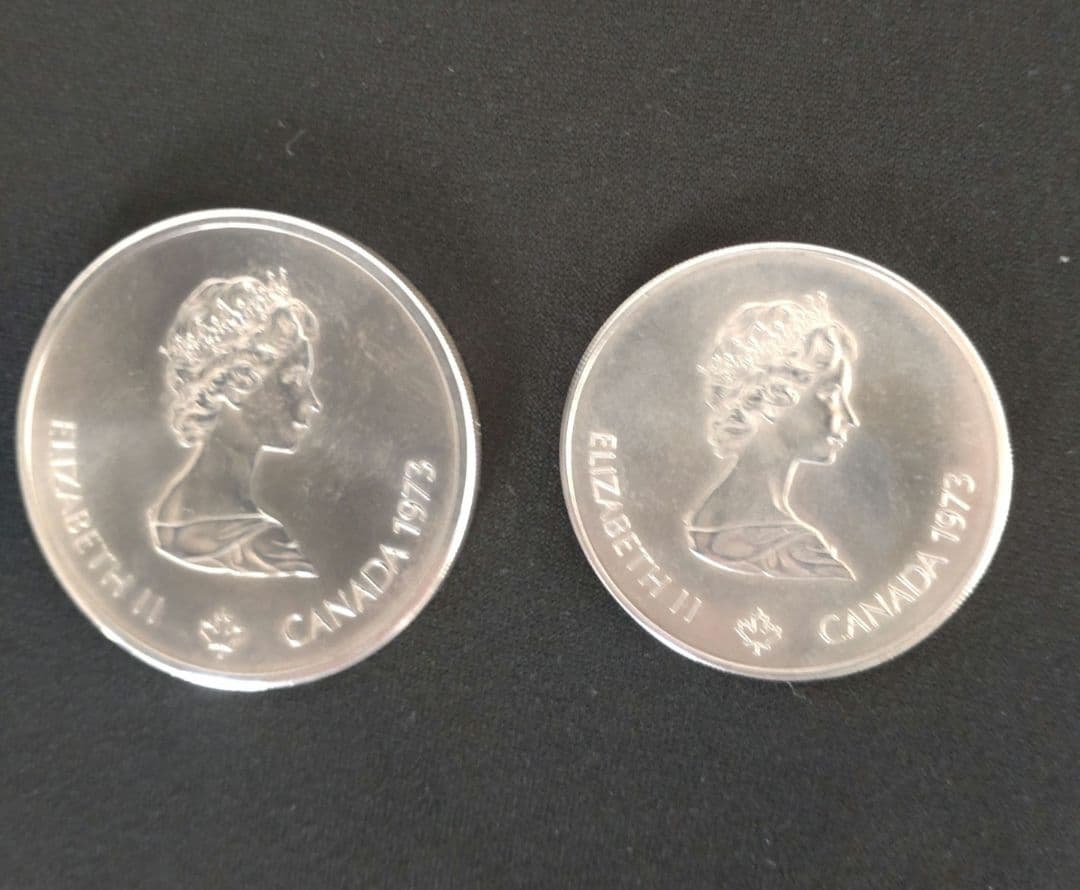 モントリオール　オリンピック10ドル銀貨と5ドル銀貨