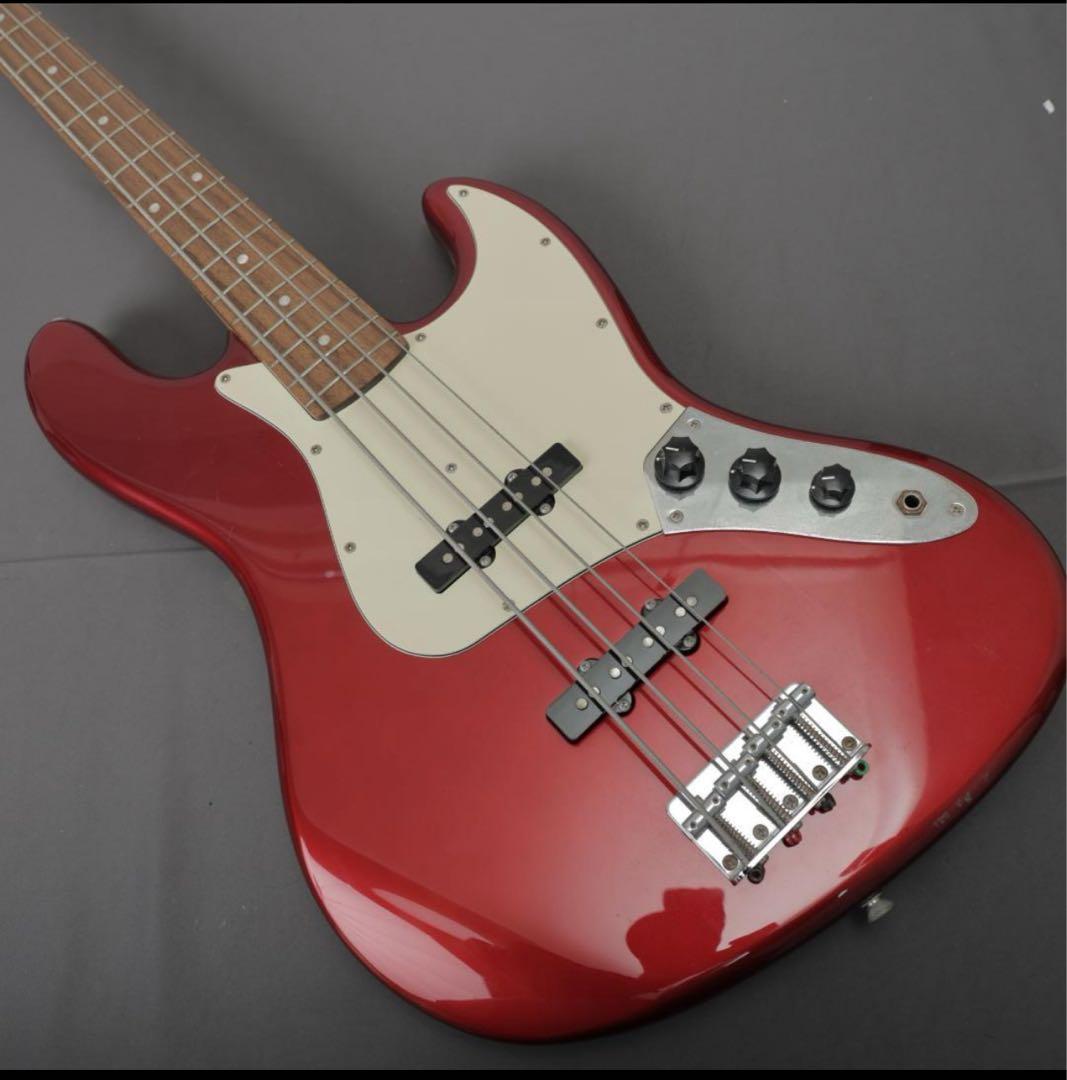 ゆ*様 エレキベース レッド 2ピックアップ